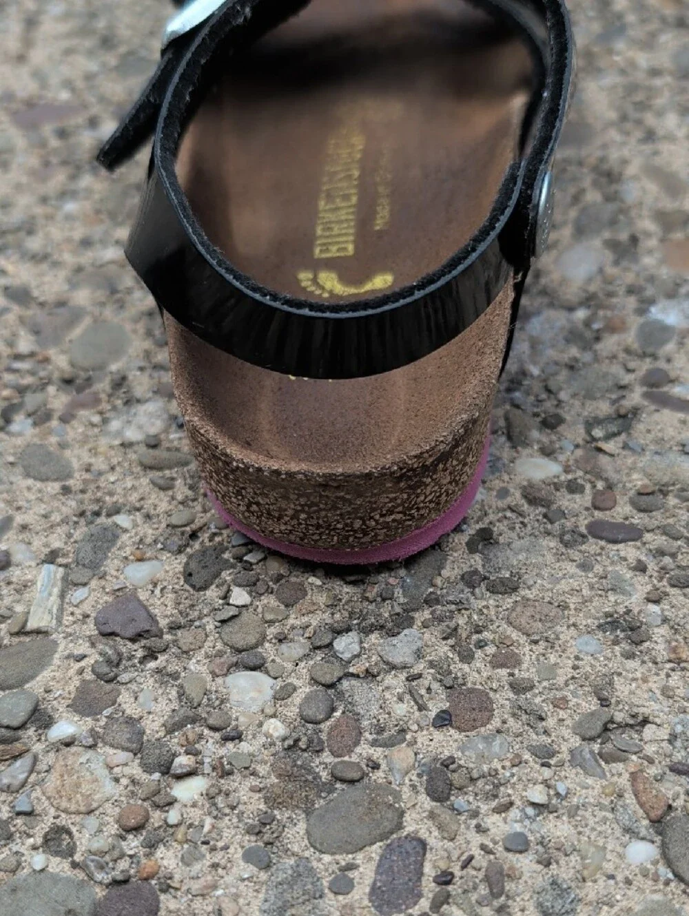 Birkenstock Kids Rio Black Patent Sandals